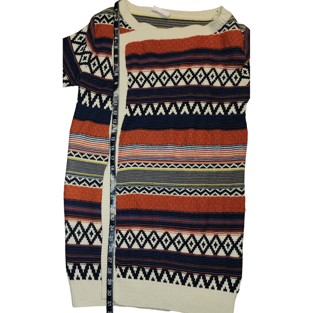 Ekklesia Aztec Southwestern Stripe Open Front Cardigan Sweater 1 Size Fits Most - Picture 6 of 6